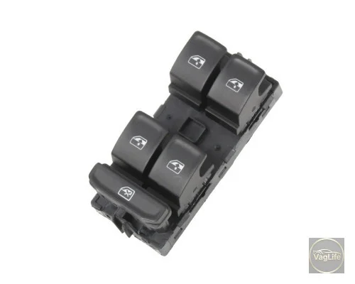 Кнопка склопідіймача передній лівий ЦЗ 5G0959857DWHS (02232) для Skoda / VW / Audi / Seat (VAG)