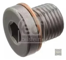 Пробка нарізна Skoda/VW Febi + прокладка M10x1,0x14