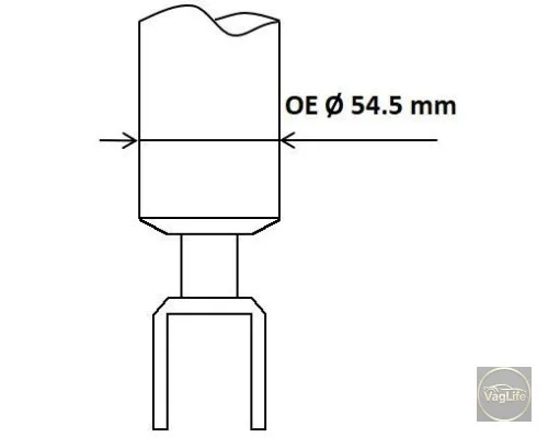 Амортизатор передній 4B0412031CD / CE (KYB341301) для Skoda / VW / Audi / Seat (VAG)
