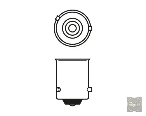 Автолампа PY 21 жовта ECO N10256401 (1987302812) для Skoda / VW / Audi / Seat (VAG)