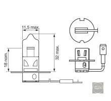 Автолампа H 10 W Philips