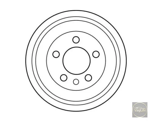 Барабан зад Fab 6Q0609617 (DB4299) для Skoda / VW / Audi / Seat (VAG)