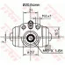 Циліндр гальмівний робочий 6U0611053 (BWF295) для Skoda / VW / Audi / Seat (VAG)