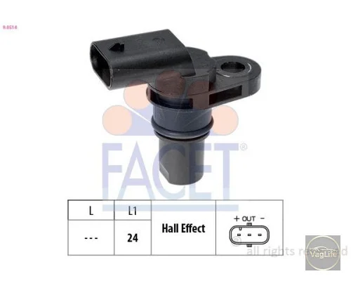 Датчик полож. распредвала 07L905163C (9.0514) для Skoda / VW / Audi / Seat (VAG)