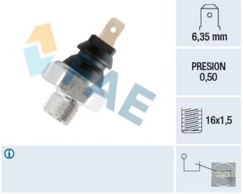 Датчик тиску оливи 047919081 (FAE11270) для Skoda / VW / Audi / Seat (VAG)