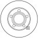 Диск гальмівний задній 4A0615601A (DF2651) для Skoda / VW / Audi / Seat (VAG)