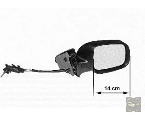 Дзеркало зовнішнє 1U1857502 (FP6404M06) для Skoda / VW / Audi / Seat (VAG)