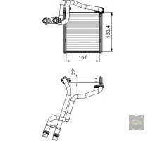 Радіатор пічки VW Jetta 7 Valeo
