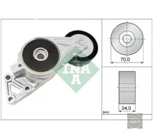 Ролик паса генератора натяжний Octavia 1.6-2.0/Octavia A5 1.6-2.0Fsi INA