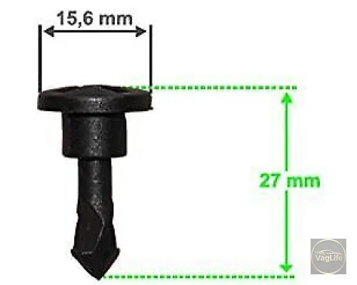 Затиск кожуха двигуна N90801101 (C60604) для Skoda / VW / Audi / Seat (VAG)