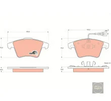Колодки перед. VW T5/Multivan + Touareg 2.5 до 2005р. ECONOMY