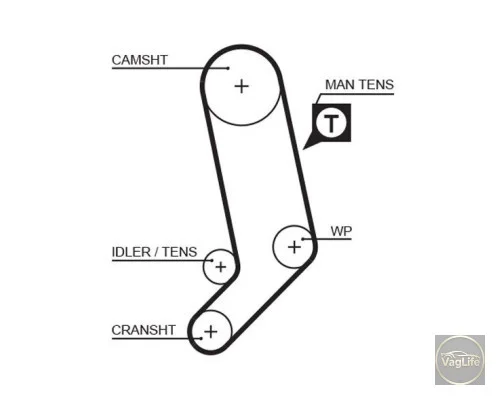 Комплект ГРМ 074198119C (K035323XS) для Skoda / VW / Audi / Seat (VAG)
