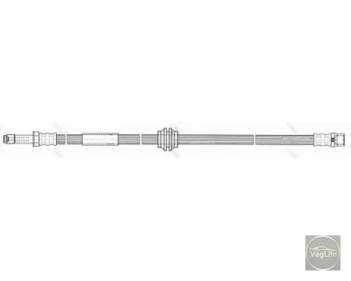 Шланг гальмівний передній 7H0611701D (PHB555) для Skoda / VW / Audi / Seat (VAG)