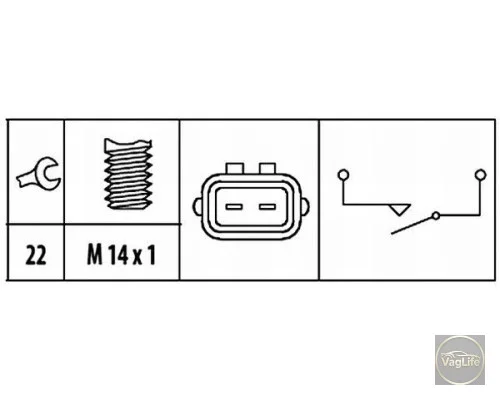 Датчик заднього ходу 002945415 для Skoda / VW / Audi / Seat (VAG)