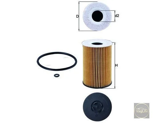 Фільтр оливи 03N115562 (OX787D) для Skoda / VW / Audi / Seat (VAG)
