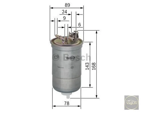 Фільтр паливний Fel 1.9 6N0127401C (450906274) для Skoda / VW / Audi / Seat (VAG)