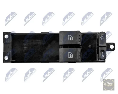 Кнопка склопід. передній лівий с ЦЗ 1J3959857A (EWS-VW-004) для Skoda / VW / Audi / Seat (VAG)