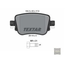 Колодки зад.Oct A7 1.2/1.4/1.6/1.8/2.0 Textar