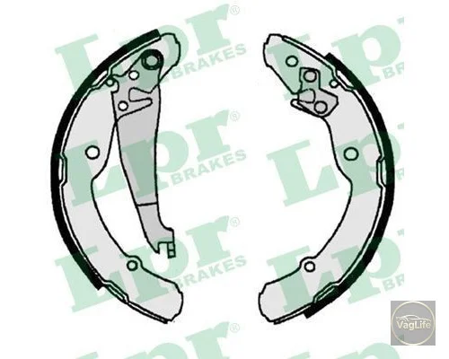 Колодки задні 1J0698525B (B120053) для Skoda / VW / Audi / Seat (VAG)