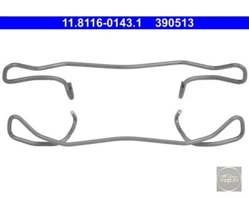 Пружинка супорта передній 4A0615269 (11.8116-0143.1) для Skoda / VW / Audi / Seat (VAG)