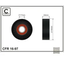 Ролик паса ген. натяжний САМ Octavia / Fabia (пластик) CFR 70x17x24