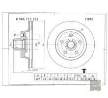 Фільтр паливний Octavia A5 1.9-2.0 TDI (вставка) 142x83 мм Bosch