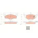 Колодки передні 6N0698151C (GDB1274) для Skoda / VW / Audi / Seat (VAG)