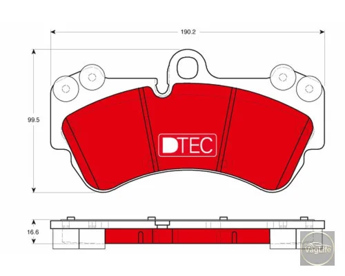 Колодки передні 7L0698151H для Skoda / VW / Audi / Seat (VAG)