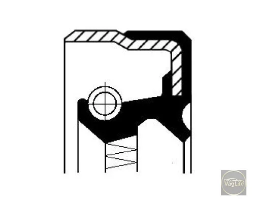 Сальник півосі 0CF409189C (CO01037214B) для Skoda / VW / Audi / Seat (VAG)