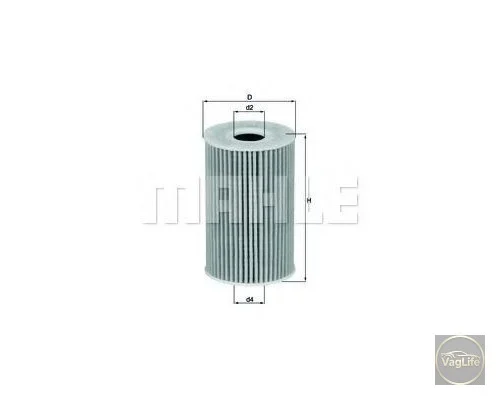 Фільтр оливи 03L115562 (OX388D) для Skoda / VW / Audi / Seat (VAG)
