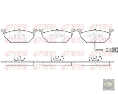 Колодки перед. Oct Oct 1J0698151G (0633.41) для Skoda / VW / Audi / Seat (VAG)