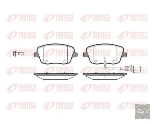 Колодки передні 6Q0698151C (0775.01) для Skoda / VW / Audi / Seat (VAG)