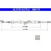 Трос ручного гальма 1J0609721AR (24.3727-0175.2) для Skoda / VW / Audi / Seat (VAG)