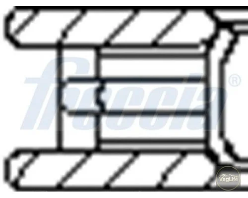 Кільця поршн 032198151A (FR10-507700) для Skoda / VW / Audi / Seat (VAG)