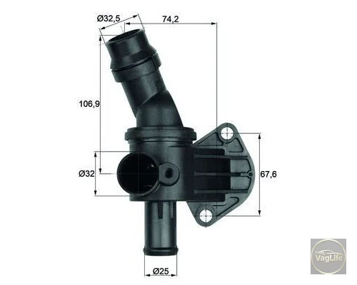 Термостат в зборі 06F121111G (TI887) для Skoda / VW / Audi / Seat (VAG)