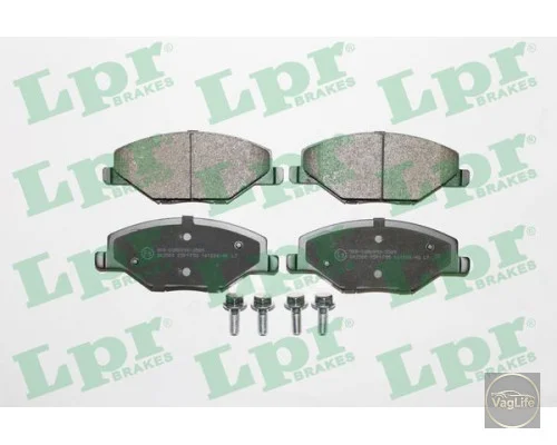 Колодки передні 6RU698151A (05P1795) для Skoda / VW / Audi / Seat (VAG)
