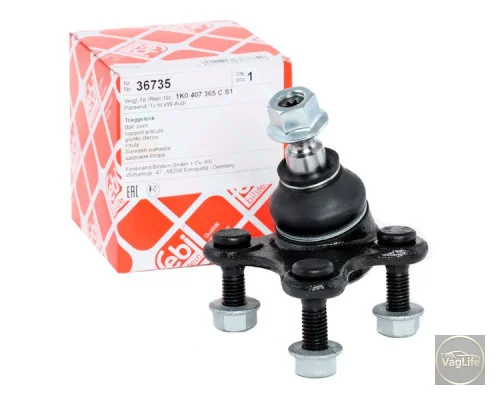 Опора кульова 1K0407365C (FE36735) для Skoda / VW / Audi / Seat (VAG)