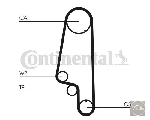 Пас ГРМ 032109119J (CT847) для Skoda / VW / Audi / Seat (VAG)