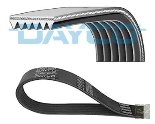 Пас генератора 04C260849E (6PK989EE) для Skoda / VW / Audi / Seat (VAG)