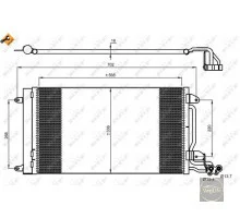 Радіатор кондиціонера Rapid/Fabia II/Roomster NRF