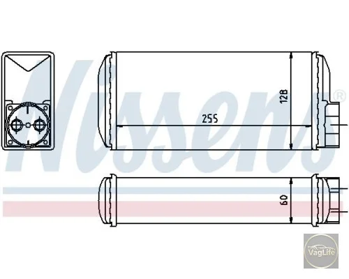 Радіатор пічки 115972071 (73650) для Skoda / VW / Audi / Seat (VAG)