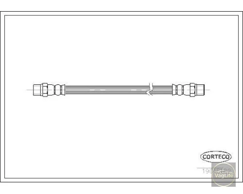 Шланг гальмівний задній 171611775 (CO19018182) для Skoda / VW / Audi / Seat (VAG)