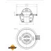 Термостат САМ 032121110F (725155) для Skoda / VW / Audi / Seat (VAG)