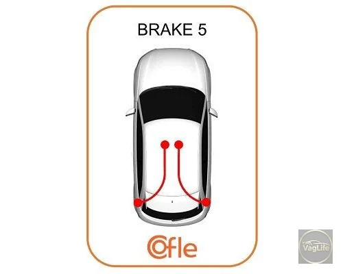 Трос ручного гальма Oct диск ПД 1J0609721AQ (2047459) для Skoda / VW / Audi / Seat (VAG)
