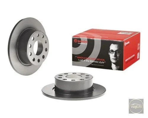 Диск гальмівний задній 5Q0615601C (08.D616.11) для Skoda / VW / Audi / Seat (VAG)