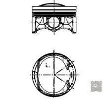 Поршень двигуна Octavia A5 New / Superb II 1.8TSI (1порш.) KS
