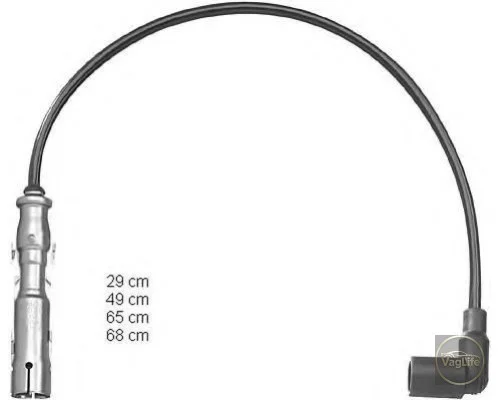 Провід запалювання 06A905409P (ZEF1224) для Skoda / VW / Audi / Seat (VAG)