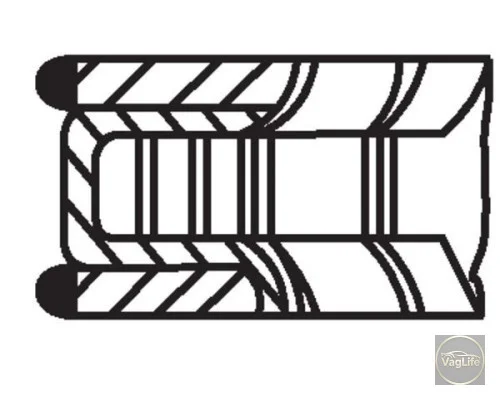 Кільця поршневий 06B198151 (03301N0) для Skoda / VW / Audi / Seat (VAG)