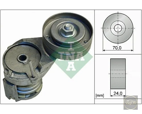 Ролик паса ген. натяжний 032145299A (534013830) для Skoda / VW / Audi / Seat (VAG)
