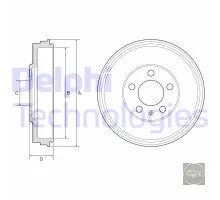 Барабан зад Rapid / VW Polo Delphi